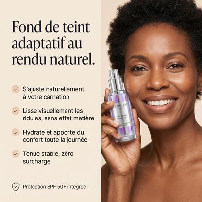 Fond de Teint Fluide 4-en-1 - 4 bénéfices clés