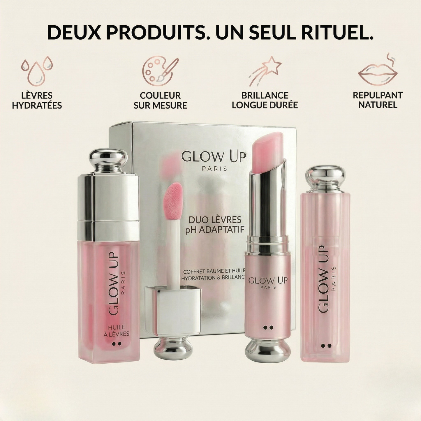 DUO LIP GLOW OIL pH ADAPTATIF + REPULPANT