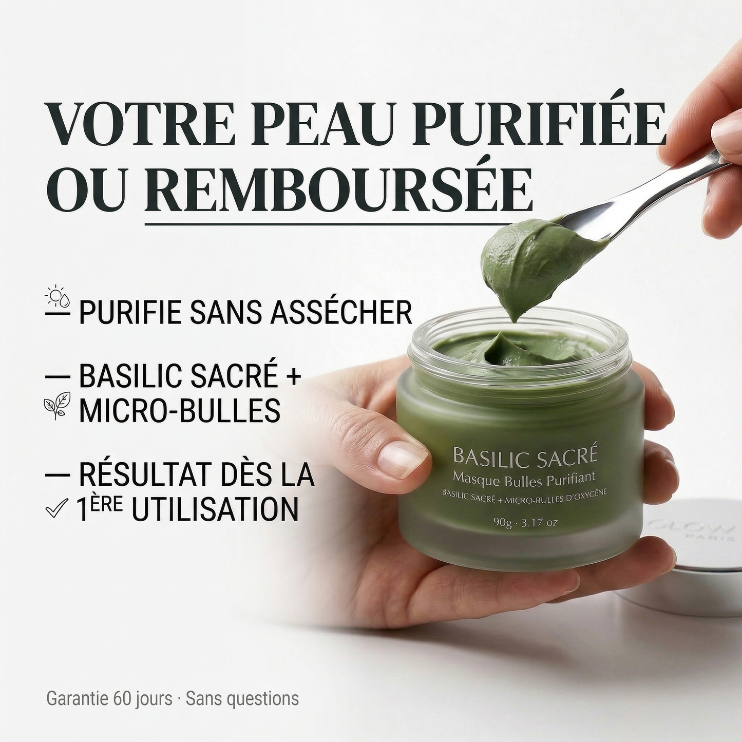 MASQUE BULLES PURIFIANT AU BASILIC SACRÉ