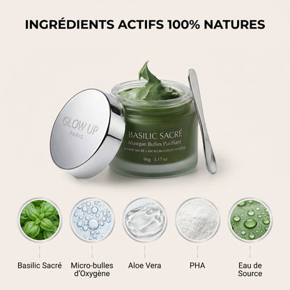 MASQUE BULLES PURIFIANT AU BASILIC SACRÉ